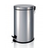 PAPELERA PEDAL INOX 12L