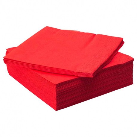 SERV. MESA ROJA/VERDE 2C 40X40 50 UNID